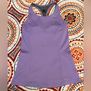 Nike Dri-Fit Y-Neck Tank Top w/ Bra Small